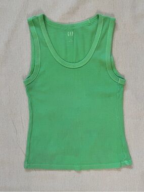 Green Gap Ribbed Tank